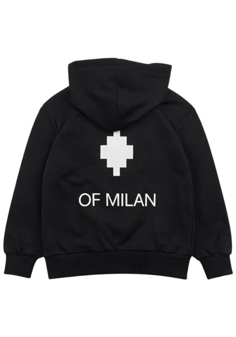 Black cotton sweatshirt for children MARCELO BURLON | BZH006NERO